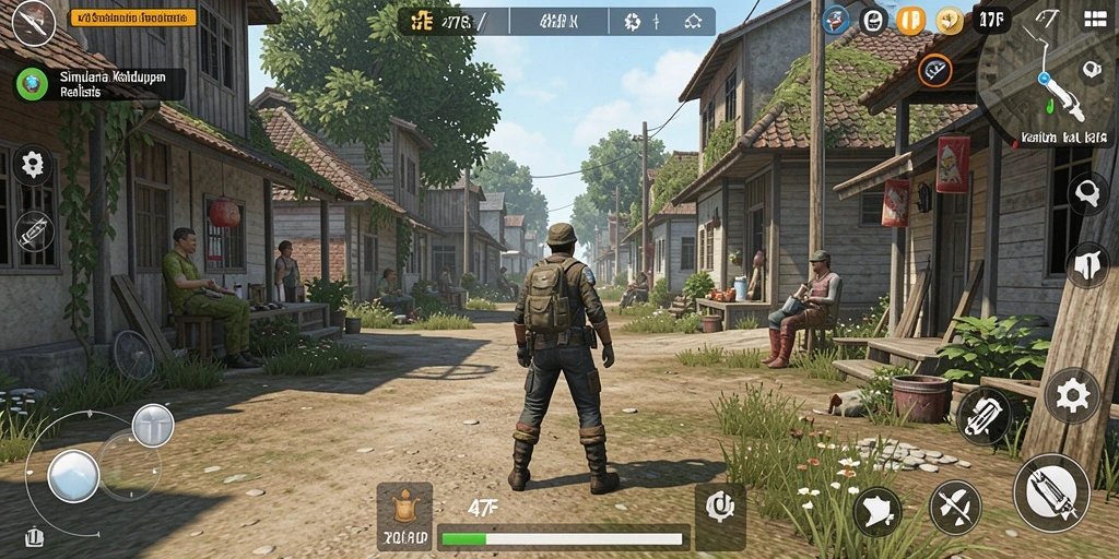 Tampilan screenshot dari gameplay 47F yang menarik dan interaktif.