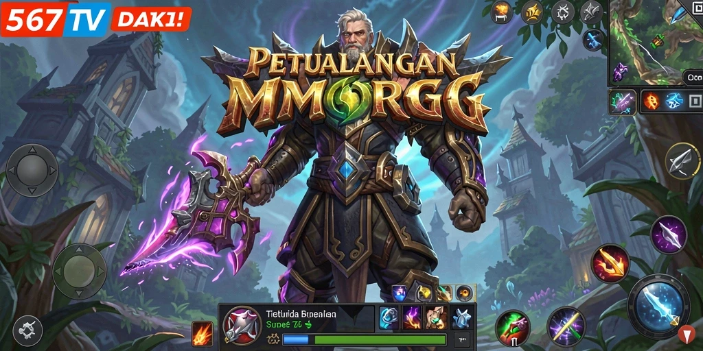Tampilan gameplay seru di dunia MMORPG 567TV.