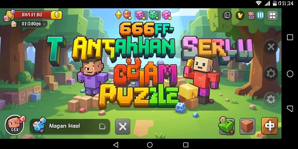 Tampilan gameplay seru dalam 666FF dengan teka-teki menantang.