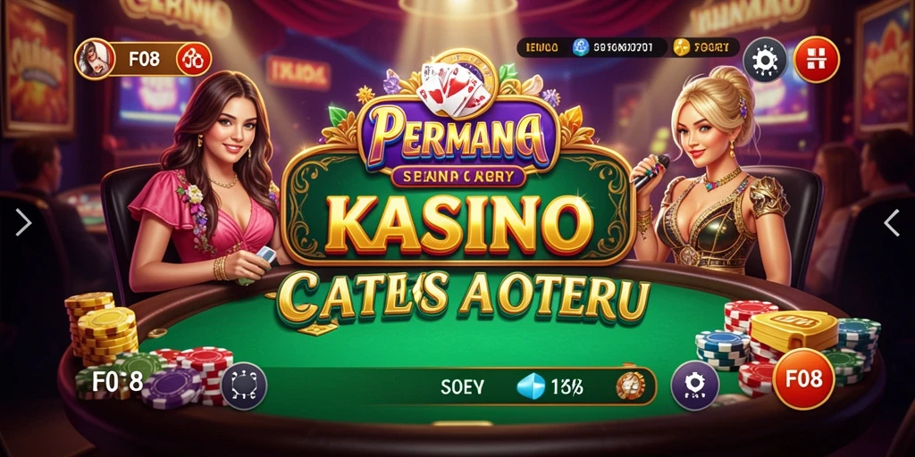 Tampilan gameplay F08 yang penuh aksi dan seru dalam suasana kasino.