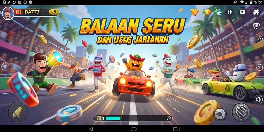 Gameplay balapan seru dengan grafis menawan di IDA777.