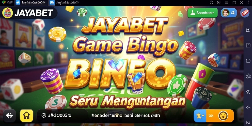Tampilan gameplay mendebarkan di aplikasi JAYABET Bingo.