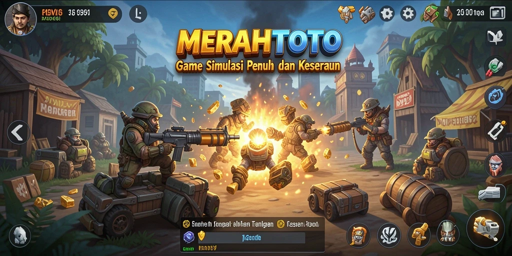 Tampilan gameplay SERU dalam MERAHTOTO dengan fitur simulasi realistis.