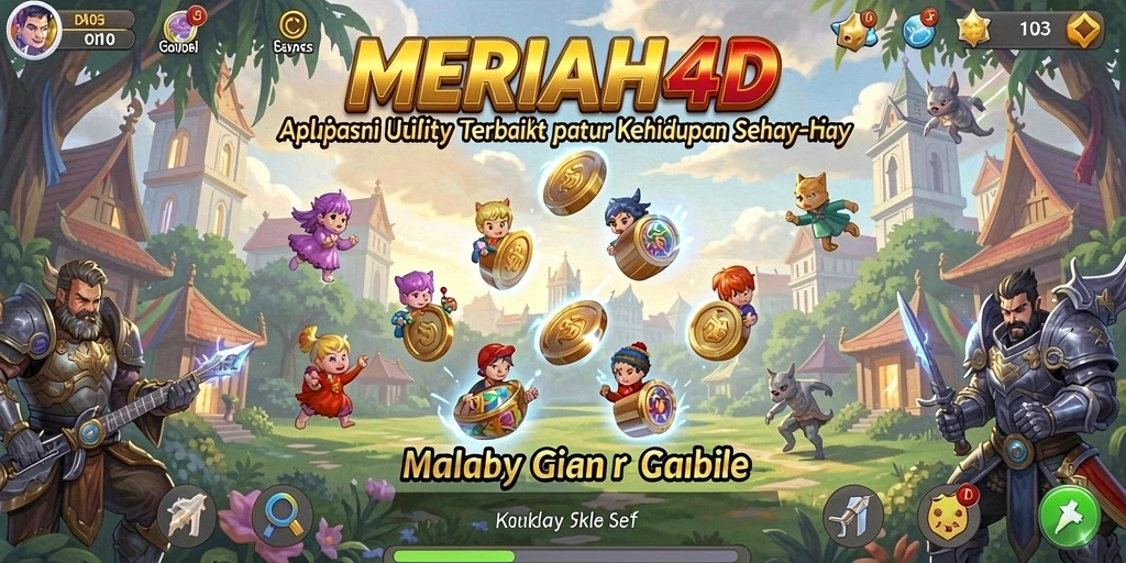 Tampilan antarmuka aplikasi MERIAH4D yang modern dan intuitif.