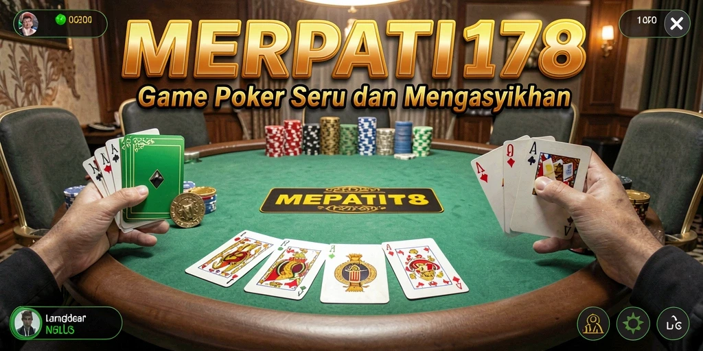 Tampilan menarik saat bermain Poker di MERPATI178.