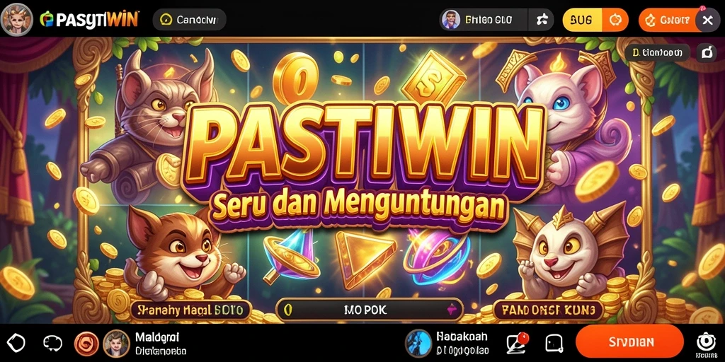 Tampilan gameplay menarik dari PASTIWIN dengan mesin slot yang beragam.
