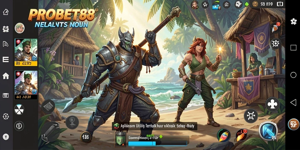 Screenshot PROBET88 yang menunjukkan fitur Utility yang bermanfaat.