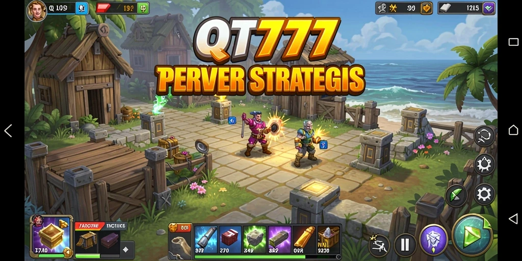 Tampilan gameplay QT777 yang seru dan penuh strategi dalam Tower Defense.