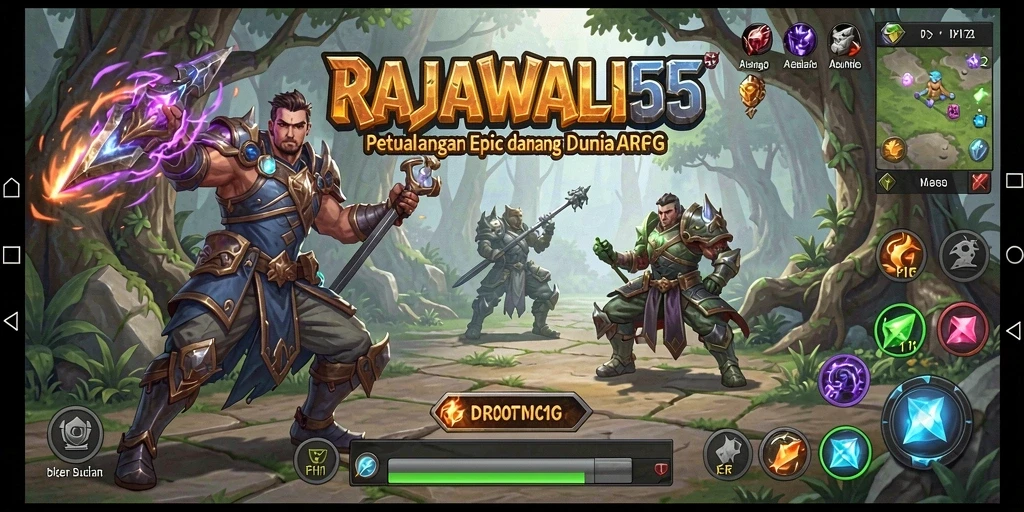 Gameplay seru RAJAWALI55 dengan grafik menakjubkan.