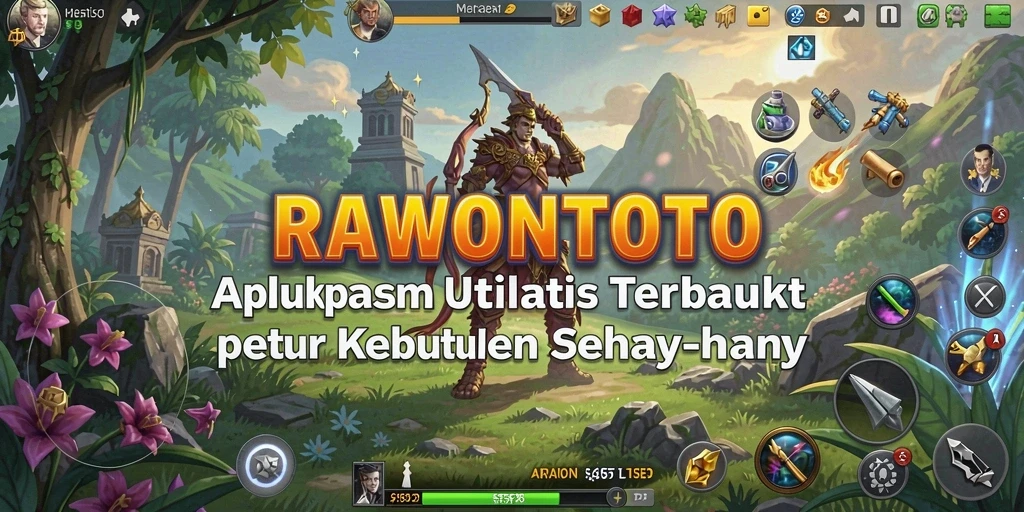 Screenshot utama RAWONTOTO menunjukkan alat utilitas yang efisien dan terorganisir.