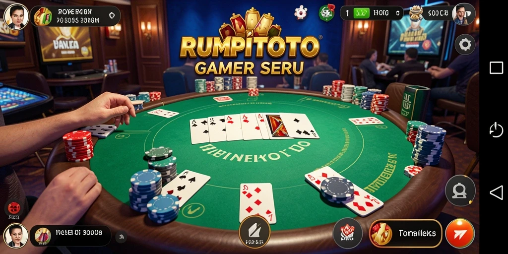 Tampilan permainan Poker yang seru dan menghibur di RUMPITOTO.