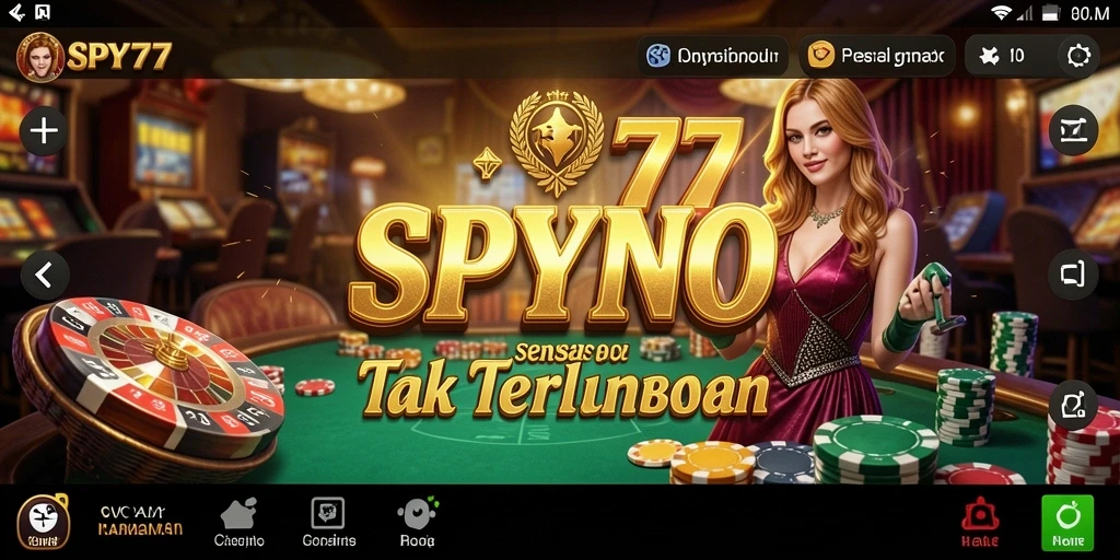 Screenshot gameplay SPY77 yang menampilkan pengalaman Kasino yang mendebarkan.