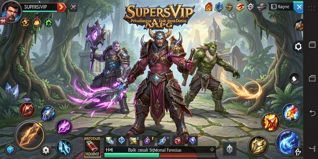 Tampilan menarik dalam gameplay epic SUPERSVIP.
