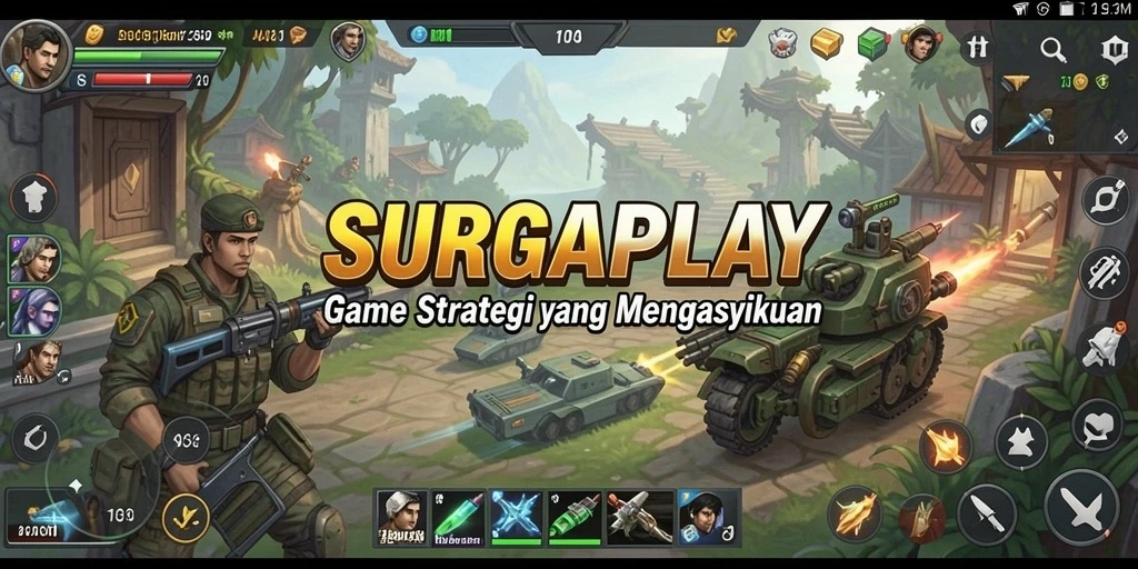 Tampilan gameplay menegangkan di SURGAPLAY.