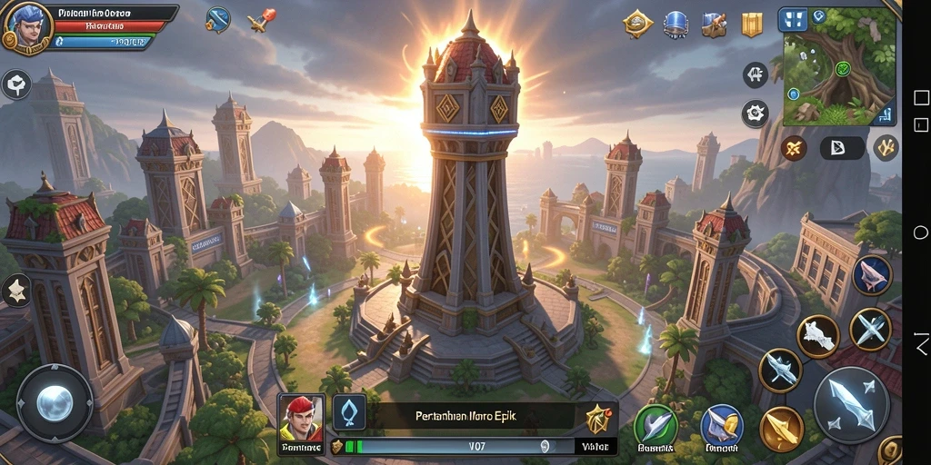 Gameplay seru dan strategis dari V07 Tower Defense.