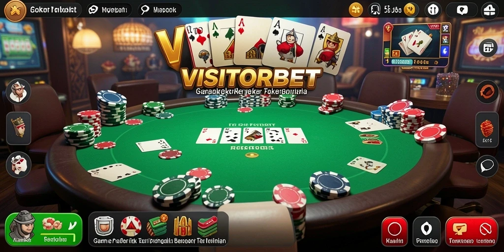 Gameplay seru VISITORBET dengan fitur poker yang menarik.