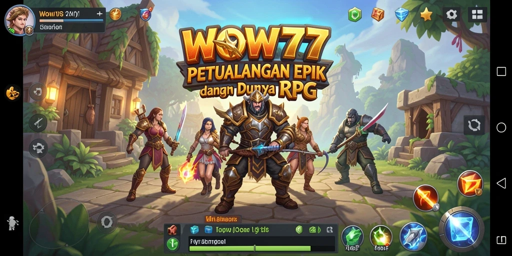 Tampilan gameplay WOW77 yang menampilkan aksi RPG yang mendebarkan.